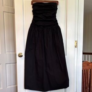 Band of the Free Strapless Black Maxi Dress